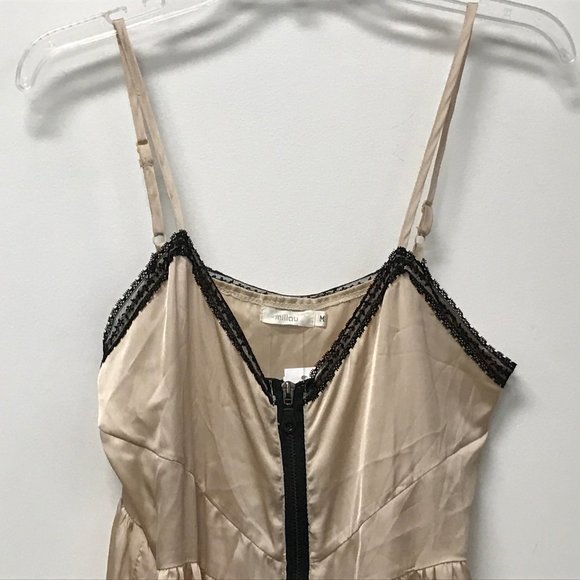 New with Stains Millau 100% Silk Front Zip Dress - Picture 2 of 3